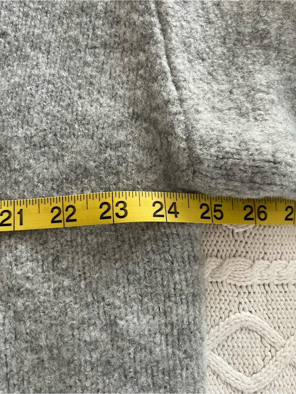 WAYF Heather Gray V-Neck One-Button Sweater Cardigan Women’s Size XL - Picture 5 of 16